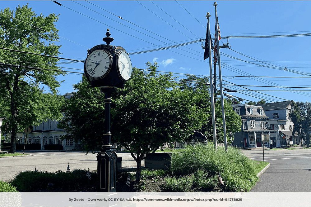 Street clock lamp